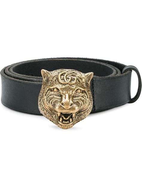 gucci belt tiger head buckle black|gucci belt men black buckle.